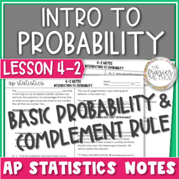 Preview of AP Statistics Notes Intro to Probability Basic Probability & Complement Rule