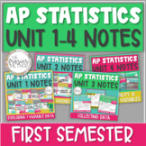 AP Statistics Notes Unit 1-4 Graphs, Linear Regression, Ex