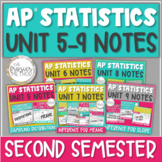 AP Statistics Notes Units 5-9 Proportions, Means, Confiden