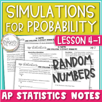 Preview of AP Statistics Notes - Using Simulations to Estimate Probabilities