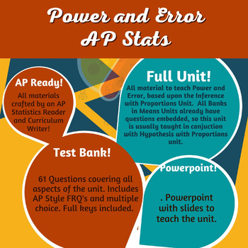 Preview of AP Statistics: Full Power and Error Unit