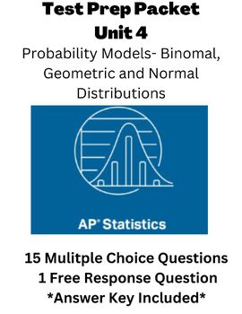 Preview of AP Statistics- Probability Models: Geometric, Binomial and Normal Distributions