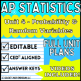 Goldie’s AP® Statistics UNIT 4 PLANS – Probability and Ran
