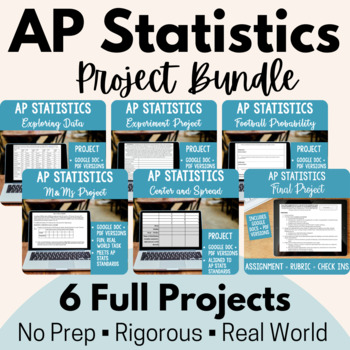 Preview of AP Statistics Project Bundle! 6 Projects + digital versions