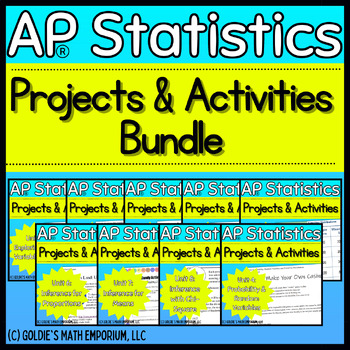 Preview of Goldie’s Project & Activities Bundle for AP® Statistics