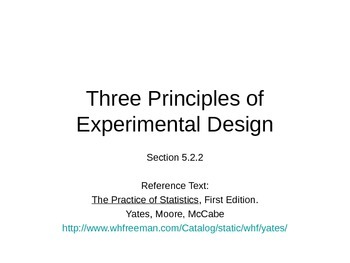 principles of experimental design ap stats