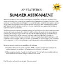 AP Statistics Summer Assignment