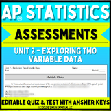 Goldie’s Unit 2 Assessments for AP® Statistics