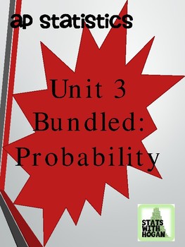 Preview of AP Statistics - Unit 3 Bundled: Probability (Growing Bundle)