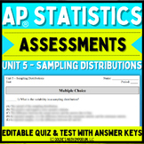 Goldie’s Unit 5 Assessments for AP® Statistics