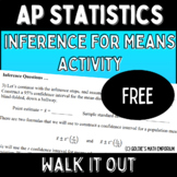 AP® Statistics - FREE Intro to Inference for Means Activity