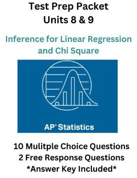 Preview of AP Statistics - Unit 8 & 9: Inference for Linear Regression and Chi Square