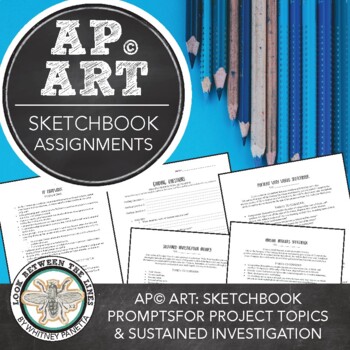 Preview of AP® Art & Design, 22 Homework Assignments on Guided & Sustained investigation