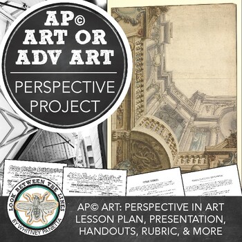 Preview of AP® Art and Design, Advanced Art Perspective Project, Lesson Plan, Worksheets