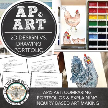 Preview of AP® Art & Design Intro: 2D Design vs. Drawing plus Inquiry Based Art Explanation