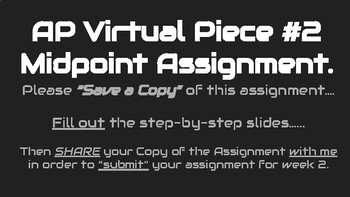 Preview of AP Studio Art Virtual Midpoint Fill-Out Slides