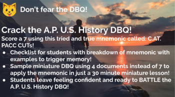 Preview of AP U.S. History DBQ Writing Made EASY!