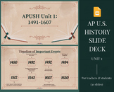APUSH Period 1 Google Slide Deck Presentation // AP U.S. History