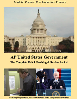 Preview of AP® US Government -- Unit 1 Bundle (Foundations of US Democracy)