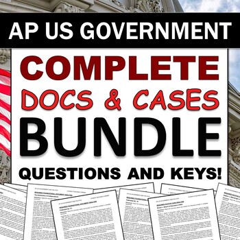 Preview of AP US Government and Politics Required Foundation Docs and SCOTUS Case Readings