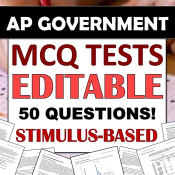 Preview of AP US Government and Politics Stimulus Based Multiple-Choice Tests
