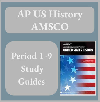 Preview of AP US History AMSCO Reading Guides Complete Course Periods 1-9