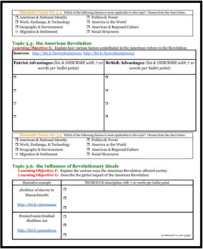 us history framework essay booklet