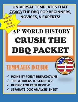 Preview of AP WORLD HISTORY CRUSH THE DBQ: Template & Analysis Sheet