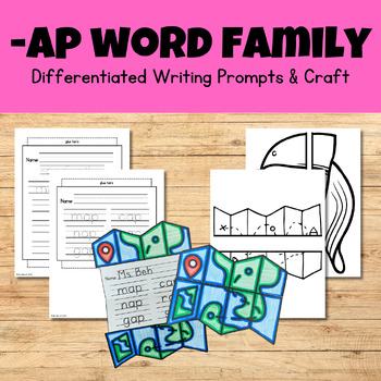 Preview of AP Word Family Phonics Writing Craftivity - Short A Phonics Writing & Craft