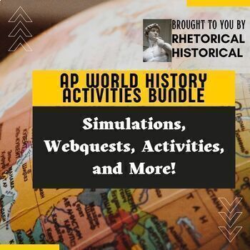 Preview of AP World History Activities Bundle - Simulations, WebQuests, and More!