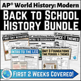 AP® World History Back to School GROWING Bundle First 2 We