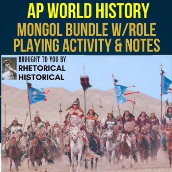 Preview of AP World History Bundle - Topic 2.2 - The Mongols and Role Playing Activity