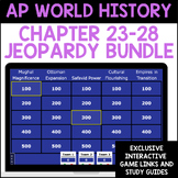 AP World History Chapter 23-28 Jeopardy Bundle: 1500's - 1800's