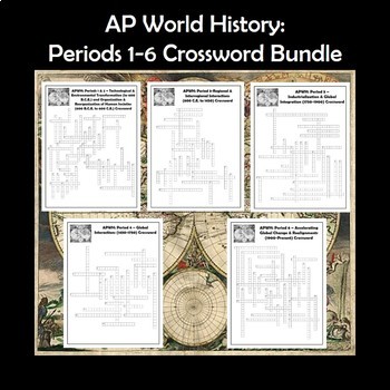 AP World History Crossword Puzzles by Period APWH