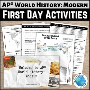 Preview of AP® World History First Day of School Activities and Course Overview