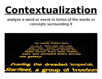 Preview of AP World History Historical Thinking Skills- Contextualization