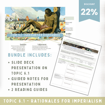 Preview of AP World History Imperialism Bundle: Slide Deck & Interactive Assignments (6.1)