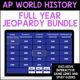 AP World History Jeopardy Review Game Full Year Set