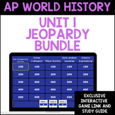 AP World History Jeopardy Review Unit 1 Bundle