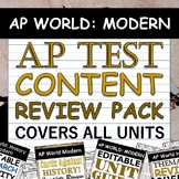 AP World History Modern - AP Test Review Content Pack - All Units