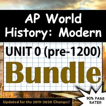 Preview of AP World History: Modern - Complete Unit 0 (pre-1200 CE) - Summer Assignment