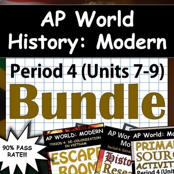Preview of AP World History: Modern - Complete Unit 7, Unit 8, & Unit 9 (Period 4) Pack!