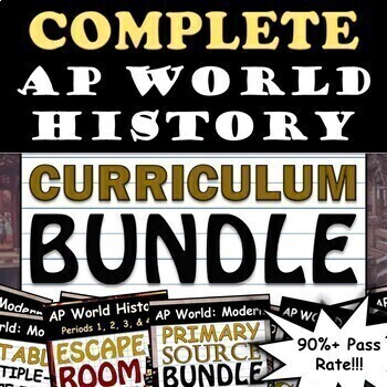 Preview of AP World History: Modern - Full Curriculum Bundle - 90% Pass Rate - Google Drive