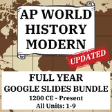 AP World History Modern - Full Year Slides Lecture Bundle 