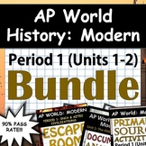 AP World History: Modern - Complete Unit 1 & 2 (Period 1) Pack, Google Drive!
