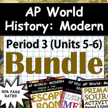 Preview of AP World History: Modern - Complete Unit 5 & 6 (Period 3) Pack, Google Drive!