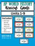 AP World History Review Game Units 1-9 (editable)