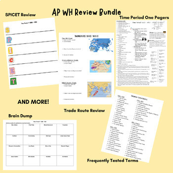 Preview of AP World History Review Materials Bundle #1