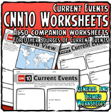 CNN 10 or Current Events Worksheets: News Analysis: Engagi