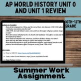 AP World History | Unit 0 and 1 | Summer Work | Review | 1